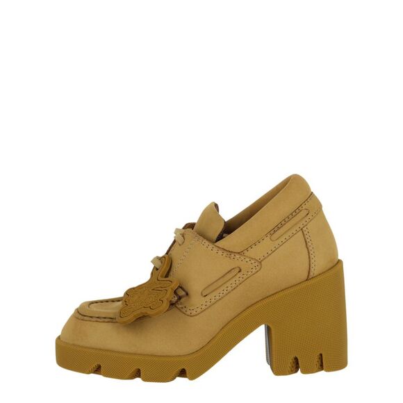 Stride Leather Heeled Loafers